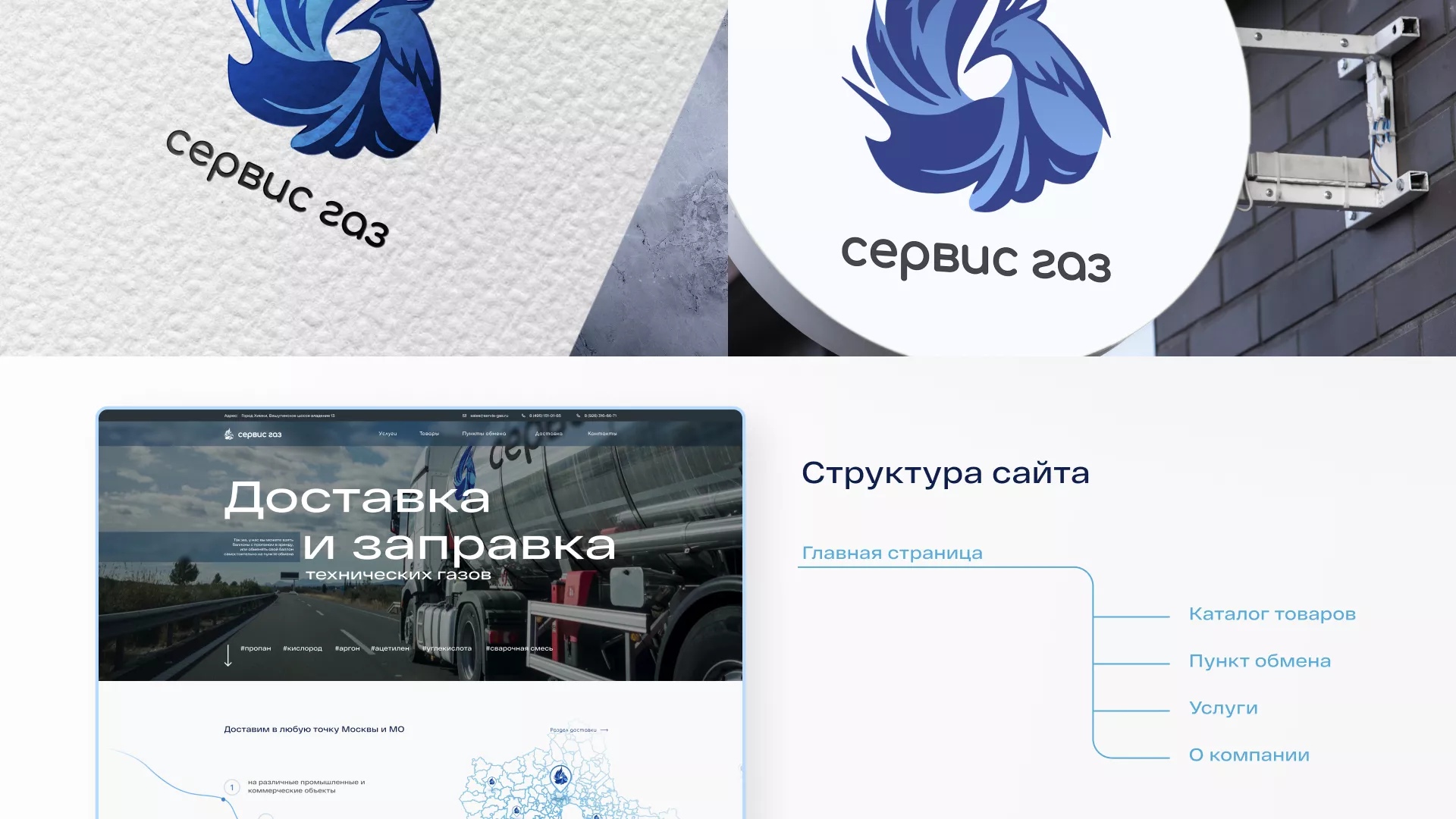 Создание сайта компании «Сервис газ» в Костерёво