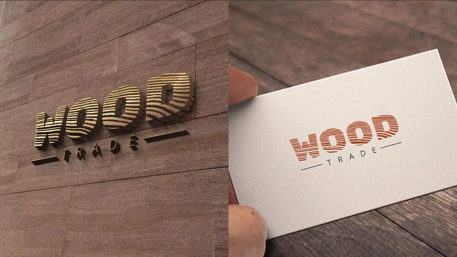 Разработка логотипа для компании «Wood Trade» в Костерёво