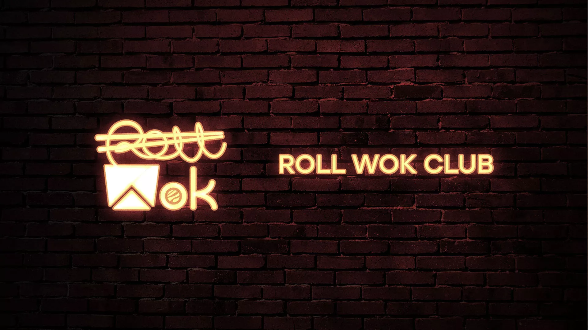 Разработка логотипа суши-бара «Roll Wok Club» в Костерёво