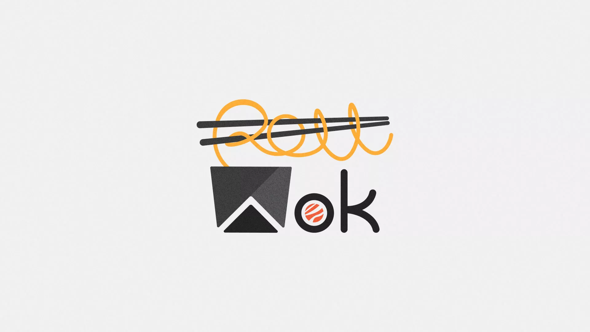 Разработка логотипа в Костерёво для суши-бара «Roll Wok Club» Разработка логотипа в Костерёво для суши-бара «Roll Wok Club»